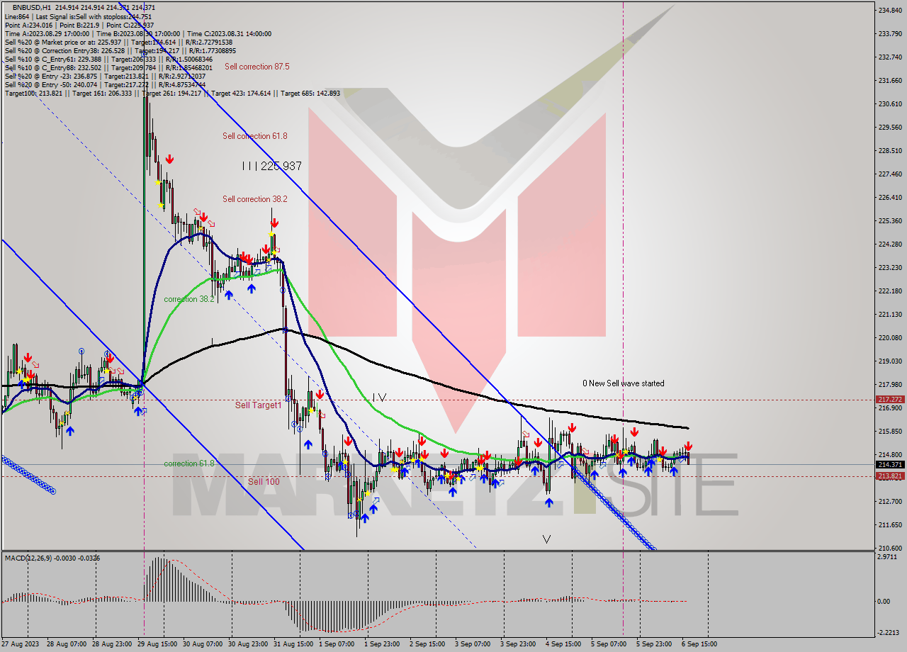 BNBUSD H1 Signal