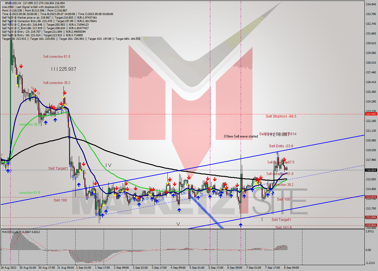 BNBUSD H1 Signal