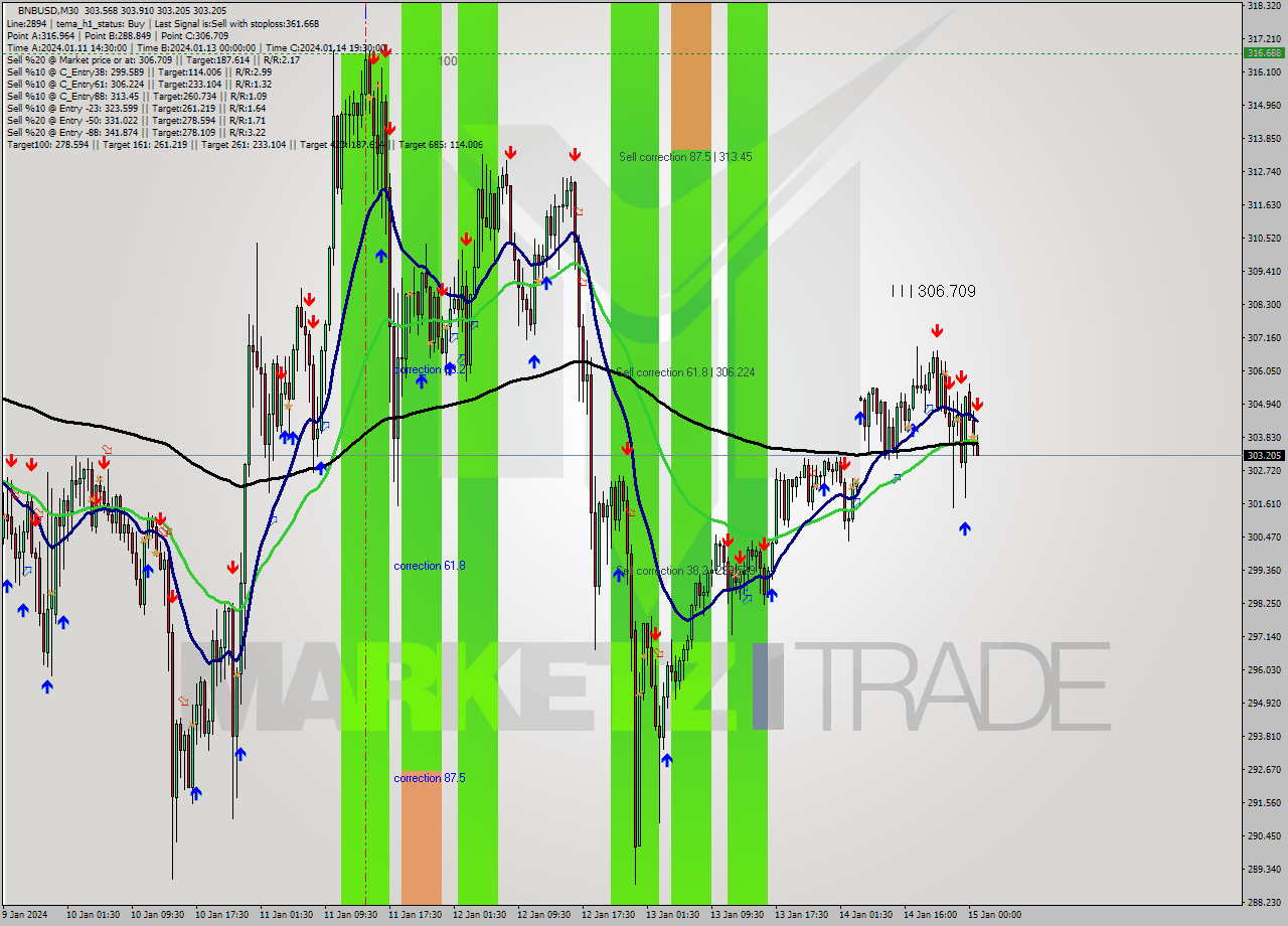 BNBUSD M30 Signal