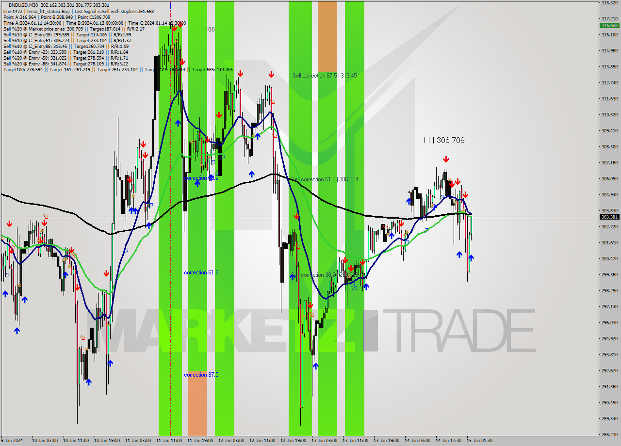 BNBUSD M30 Signal