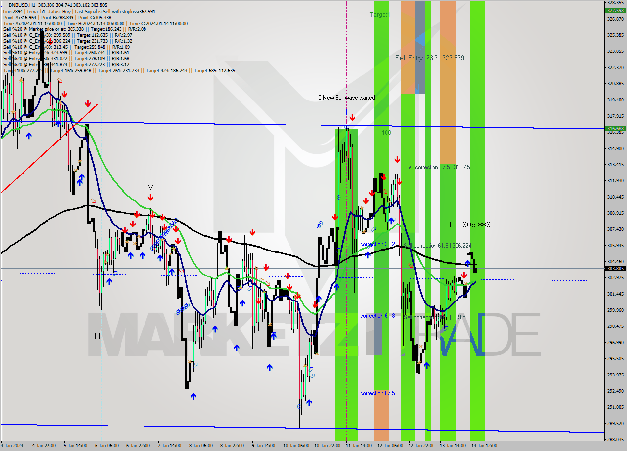 BNBUSD H1 Analysis BNBUSD H1 Signal