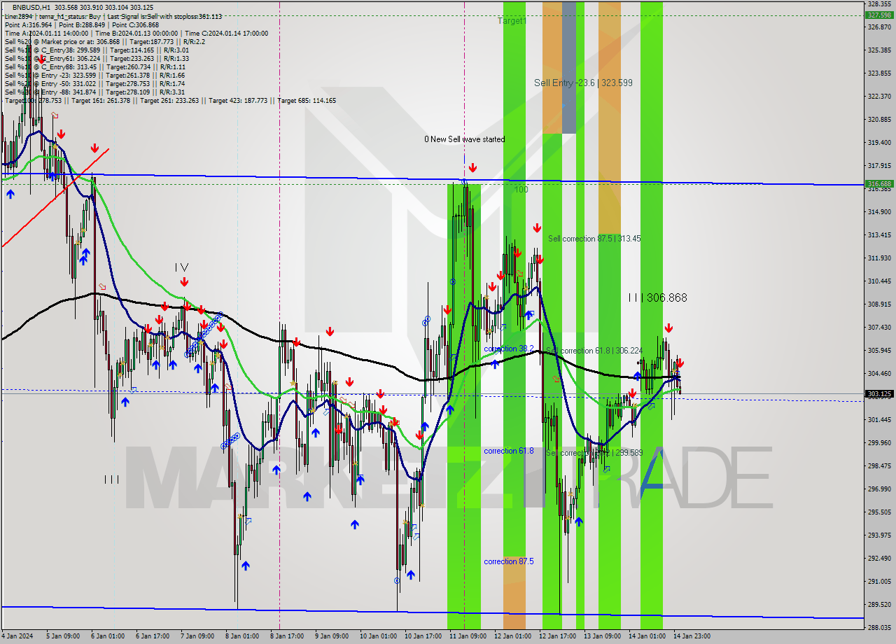 BNBUSD H1 Signal