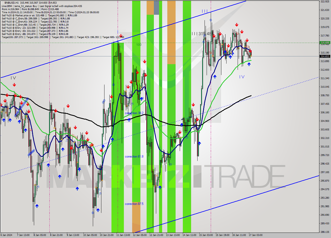 BNBUSD H1 Signal