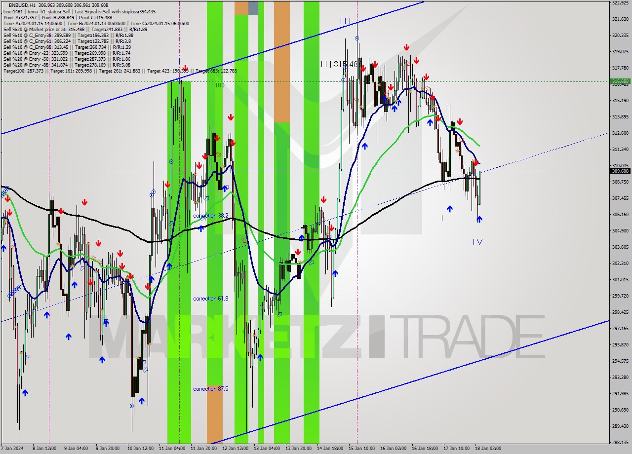 BNBUSD H1 Signal