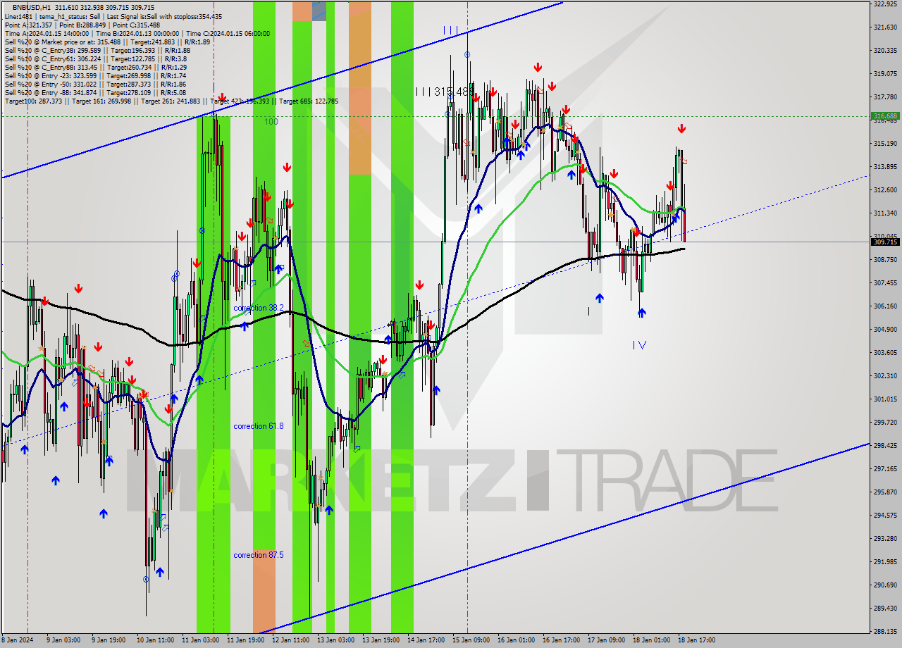 BNBUSD H1 Analysis BNBUSD H1 Signal