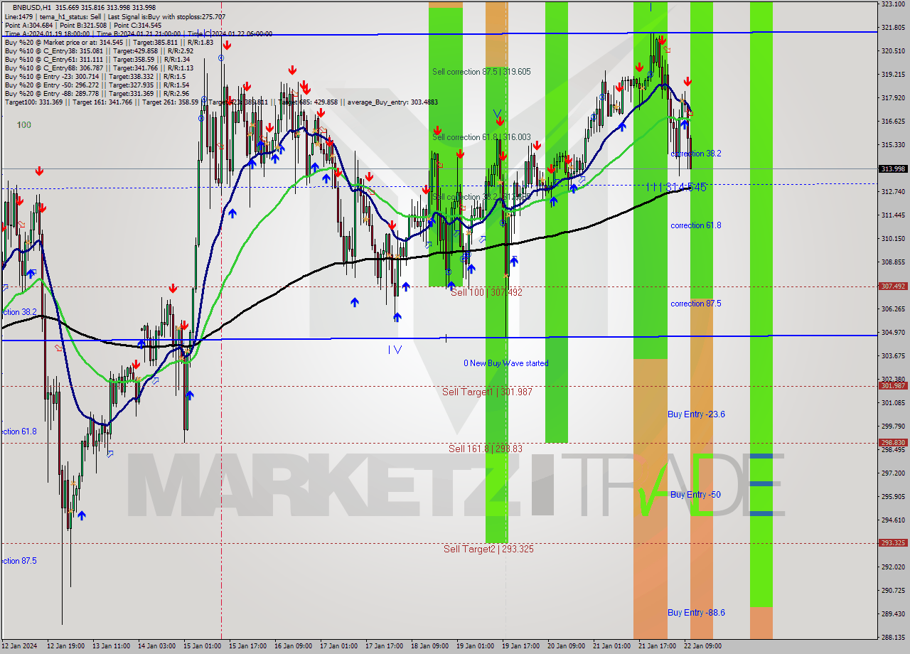 BNBUSD H1 Analysis BNBUSD H1 Signal