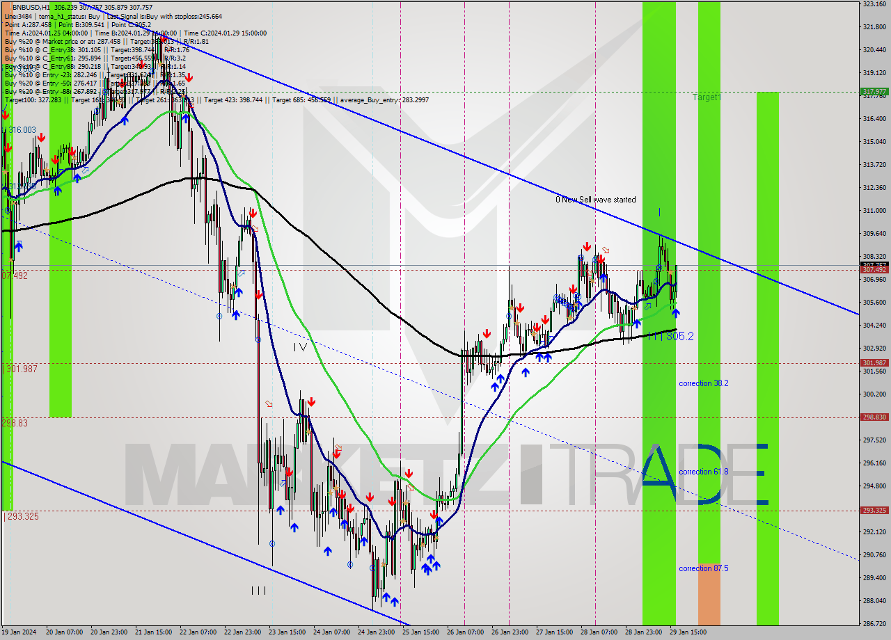 BNBUSD H1 Signal