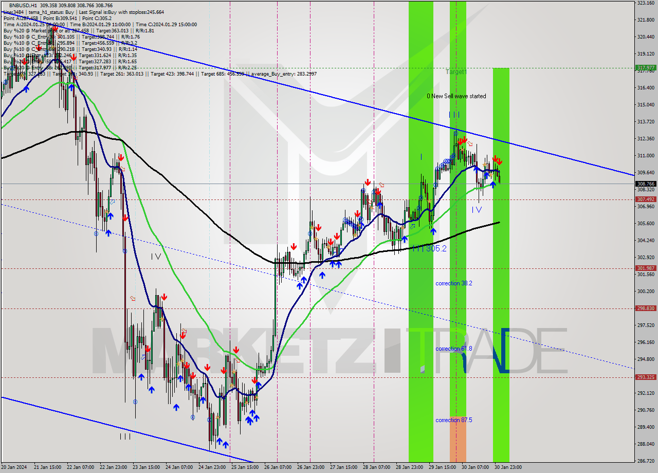 BNBUSD H1 Signal