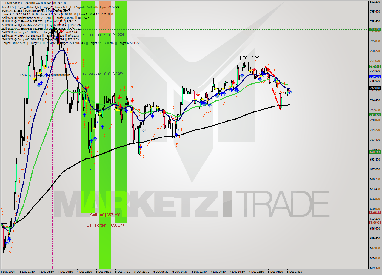 BNBUSD M30 Analysis BNBUSD M30 Signal