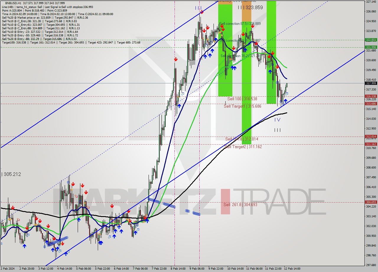 BNBUSD H1 Signal