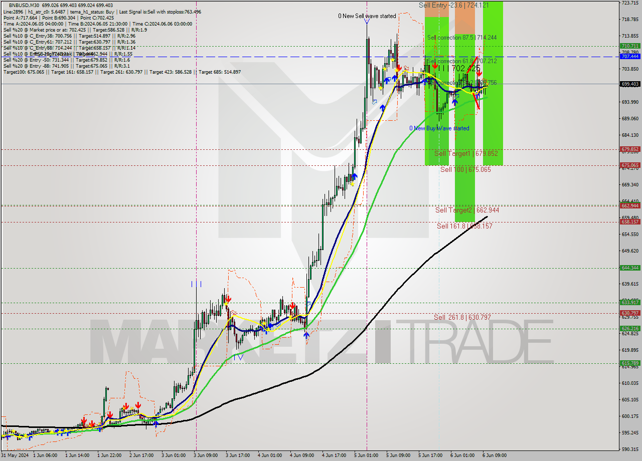 BNBUSD M30 Analysis BNBUSD M30 Signal