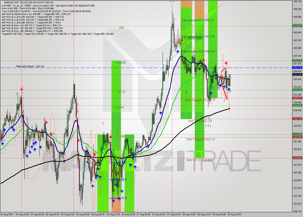 BNBUSD M30 Signal