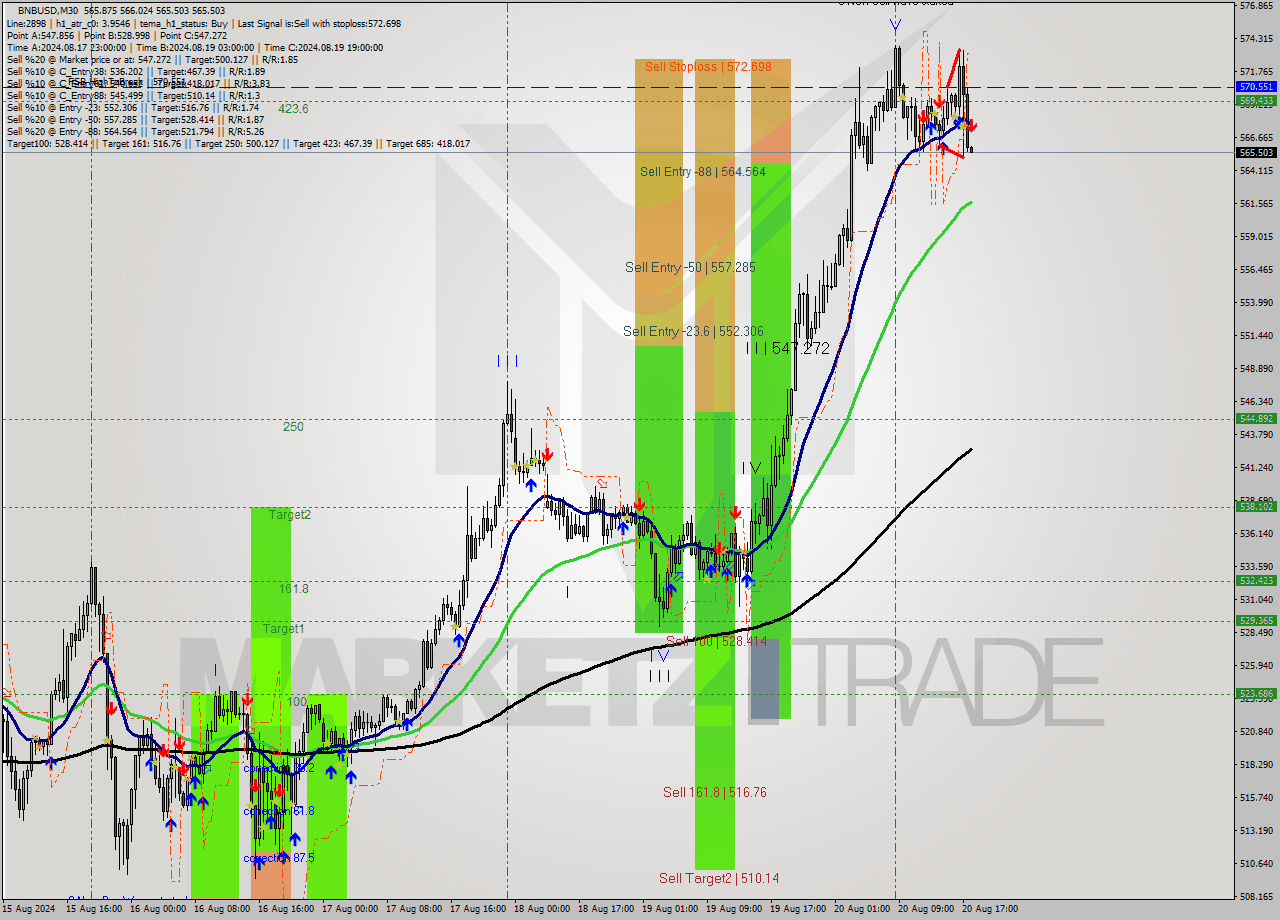 BNBUSD M30 Analysis BNBUSD M30 Signal