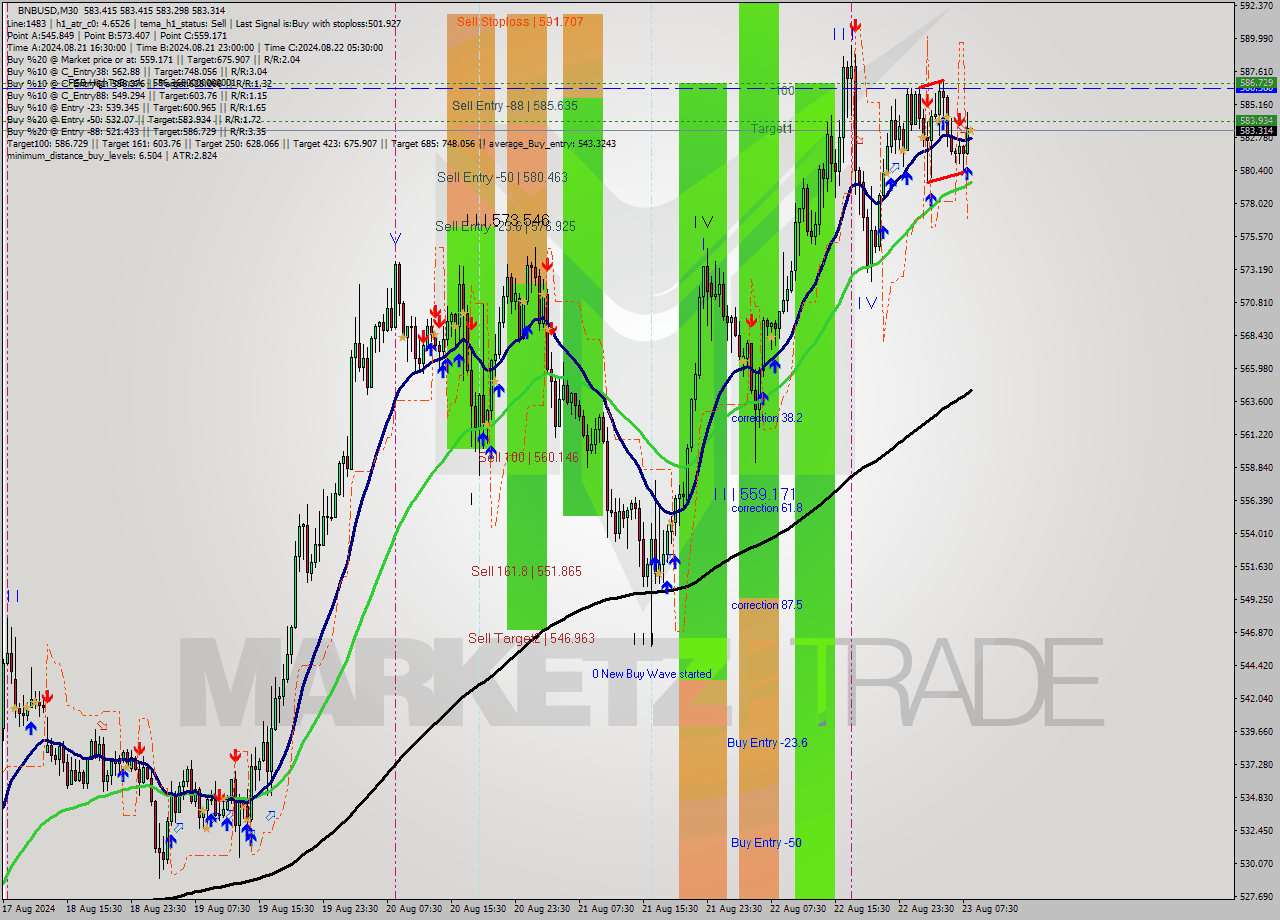 BNBUSD M30 Analysis BNBUSD M30 Signal