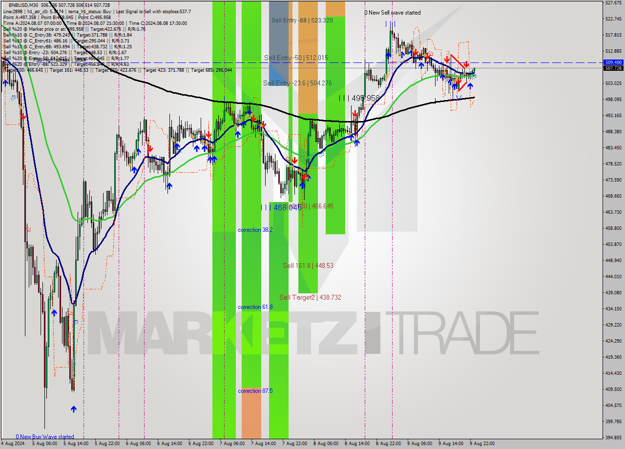 BNBUSD M30 Analysis BNBUSD M30 Signal