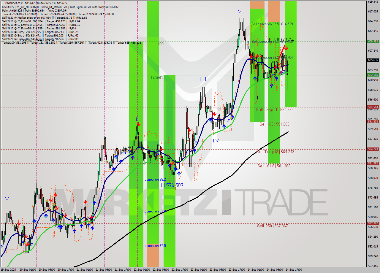 BNBUSD M30 Analysis BNBUSD M30 Signal