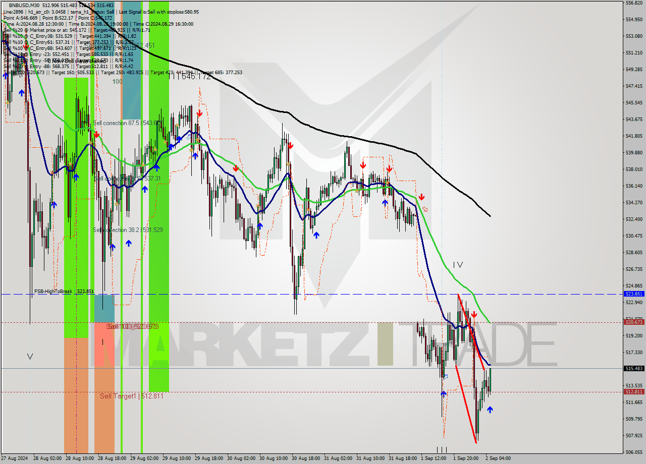 BNBUSD M30 Signal