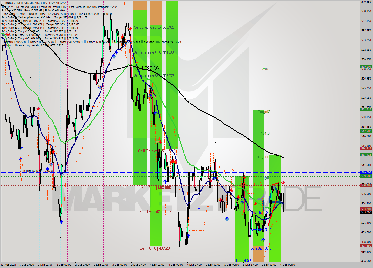 BNBUSD M30 Analysis BNBUSD M30 Signal